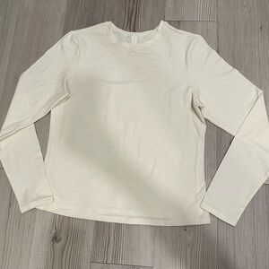 SKIMS Cream Long Sleeve Women's Top